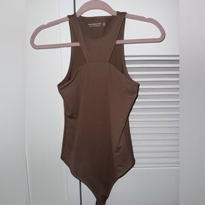 Abercrombie & Fitch Brown Racerback Tank Bodysuit